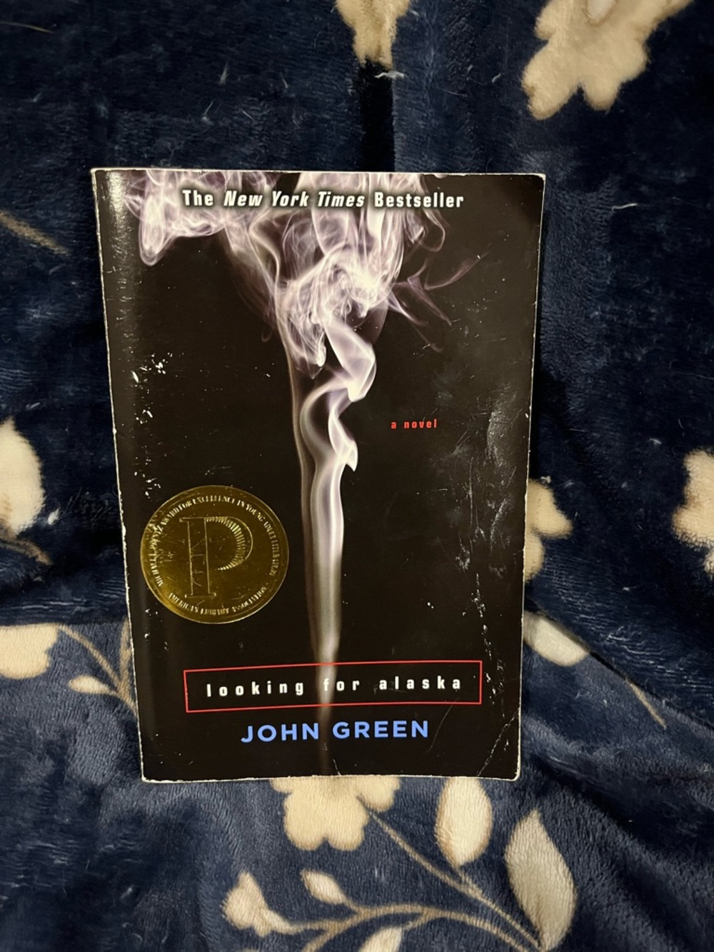 Looking for Alaska by John Green - Black Cover with Smoke Art